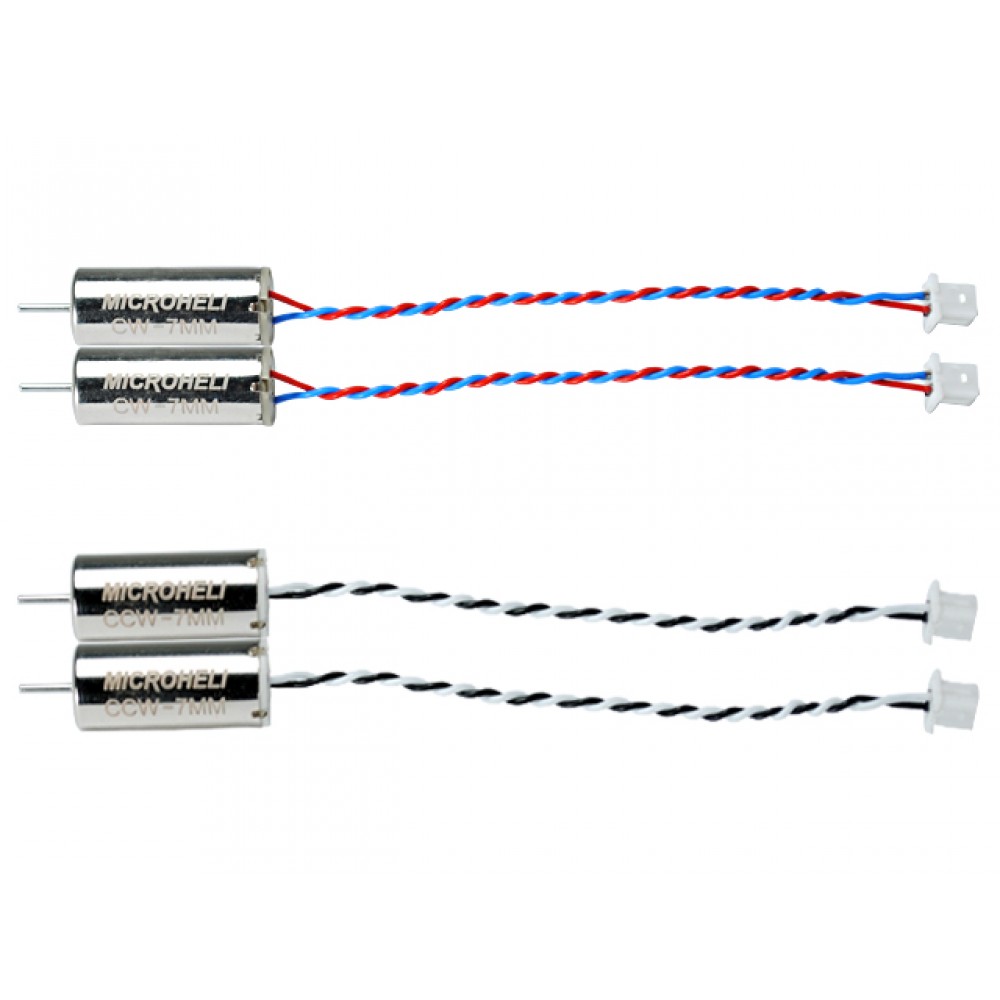 Brushed Motor 7x16.6mm 13500KV 3.7V shaft 0.8mm CW/CCW Set