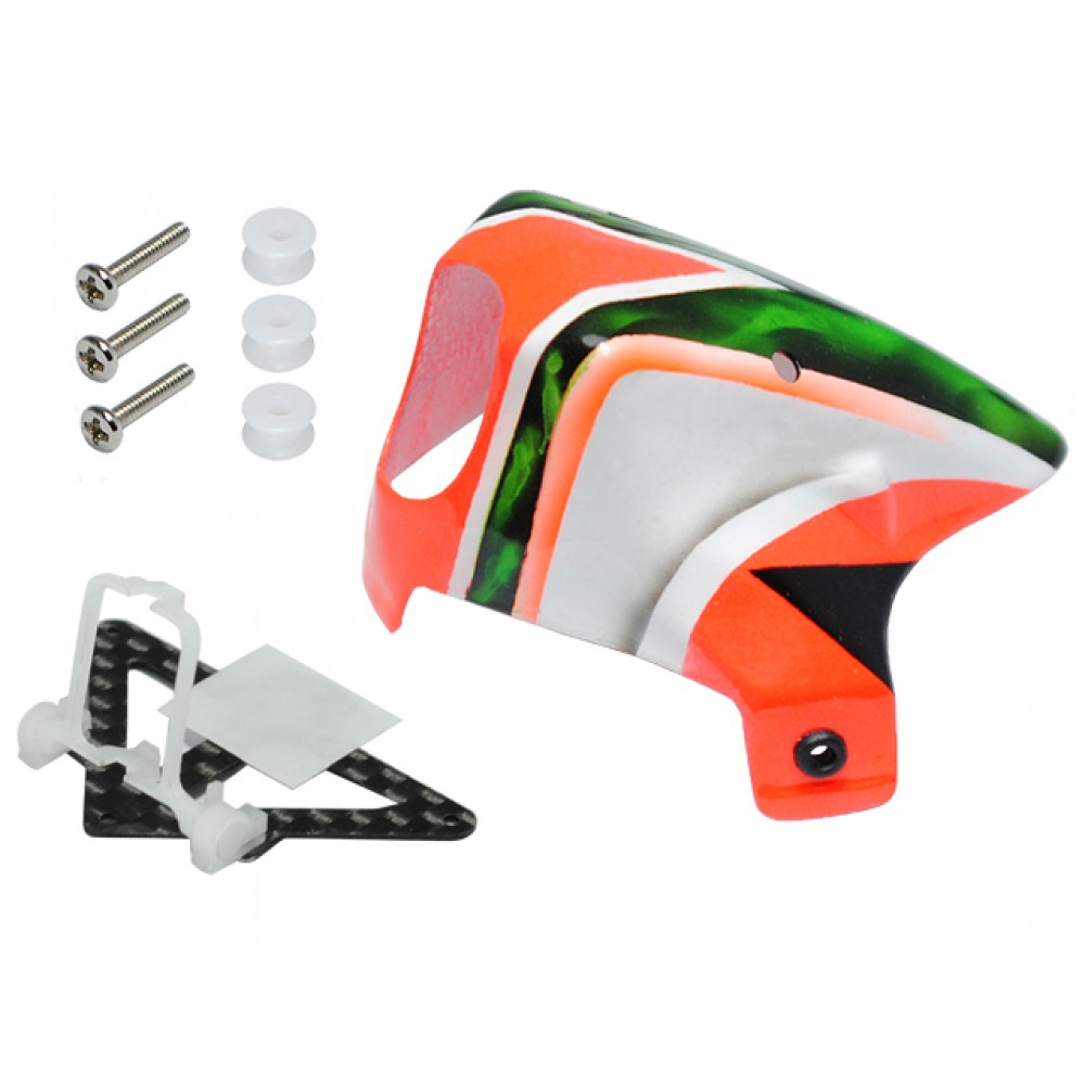 Adjustable Tilt Angle Camera Mount w/ Canopy Set (RED) - BLADE INDUCTRIX FPV  Adjustable Tilt Angle Camera Mount w/ Canopy Set (RED) - BLADE INDUCTRIX FPV