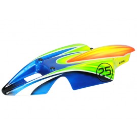 Airbrush Fiberglass Blue Racing Canopy - BLADE MACH 25