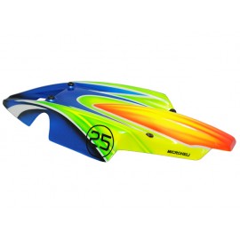 Airbrush Fiberglass Blue Racing Canopy - BLADE MACH 25