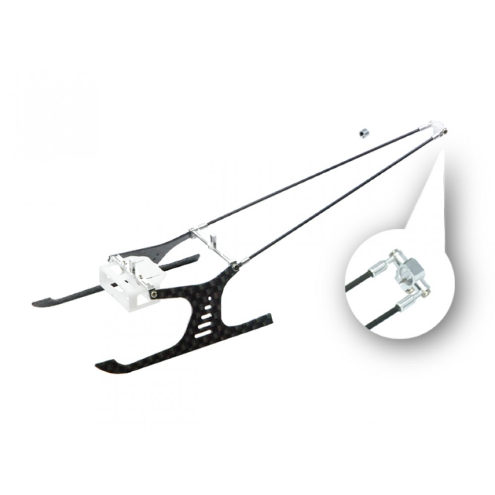 Aluminum/Carbon Fiber Landing Gear "A" Style w/ Tail Support - BLADE MCPS Aluminum/Carbon Fiber Landing Gear "A" Style w/ Tail Support - BLADE MCPS