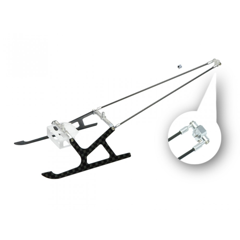 Aluminum/Carbon Fiber Landing Gear w/ Tail Support - BLADE MCPS