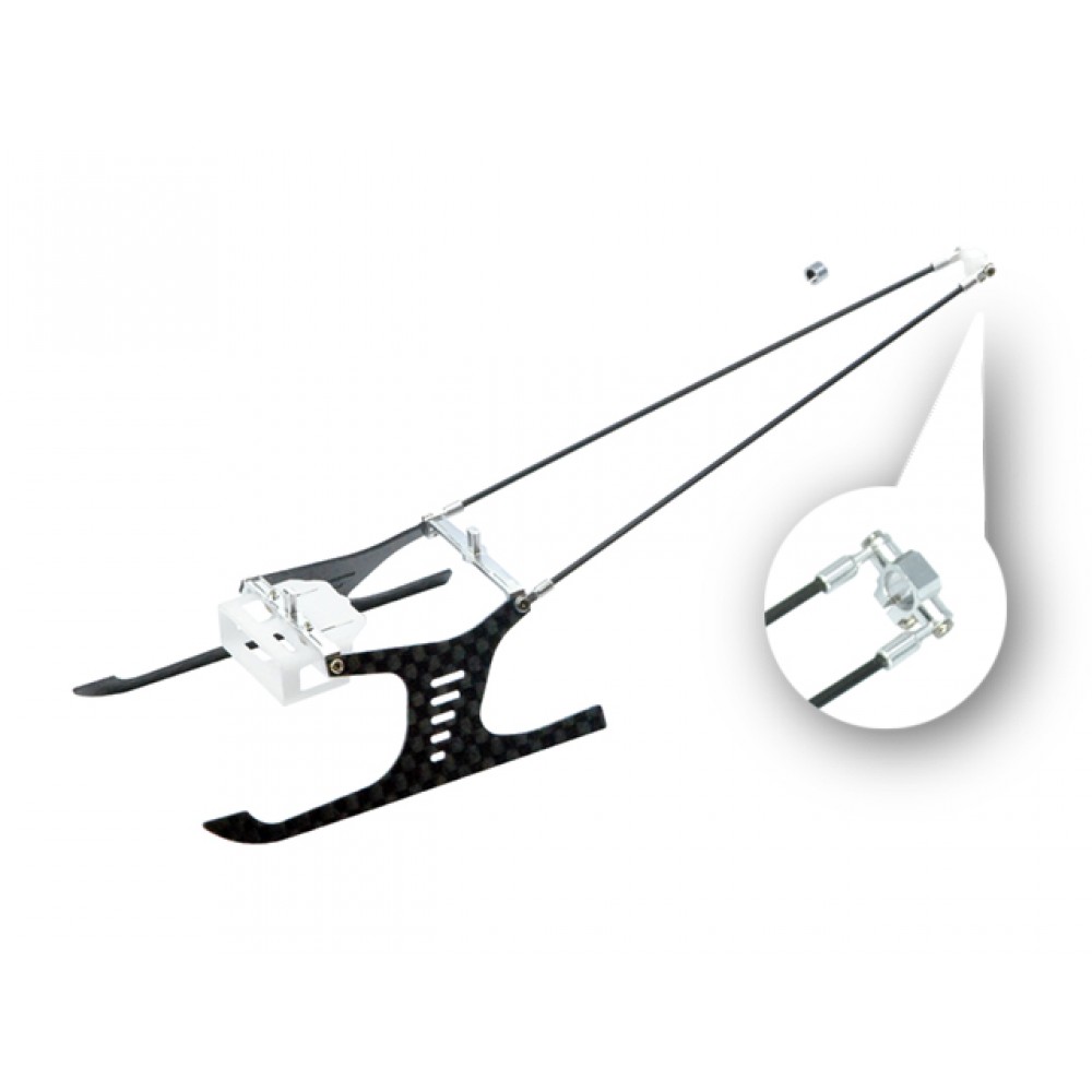 Aluminum/Carbon Fiber Landing Gear "V" Style w/ Tail Support - BLADE MCPS Aluminum/Carbon Fiber Landing Gear "V" Style w/ Tail Support - BLADE MCPS