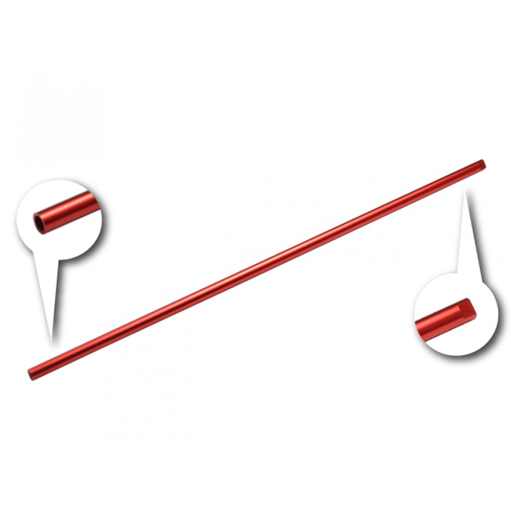 CNC Aluminum 135mm OD 3mm Tail Boom Extension (RED) (for MH-MCPS005/X) CNC Aluminum 135mm OD 3mm Tail Boom Extension (RED) (for MH-MCPS005/X)