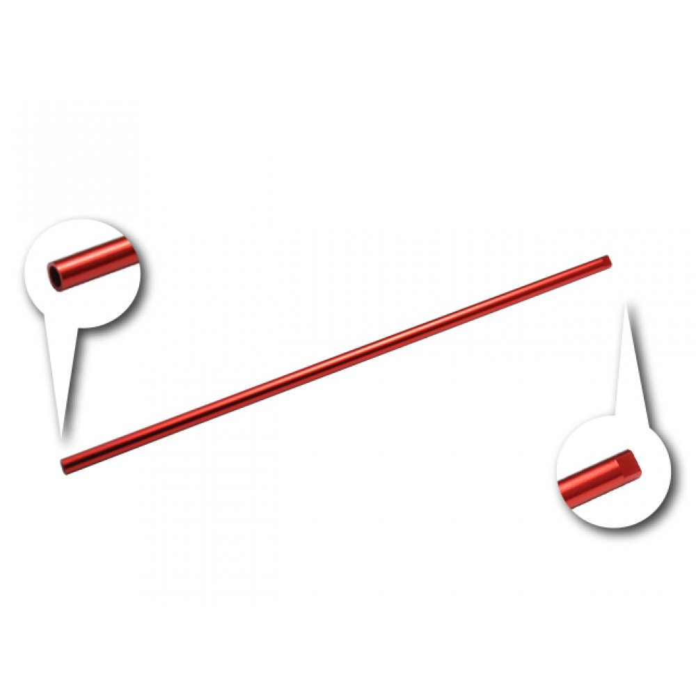 CNC Aluminum 120mm OD 3mm Tail Boom (RED) (for MH-MCPS005/X) CNC Aluminum 120mm OD 3mm Tail Boom (RED) (for MH-MCPS005/X)