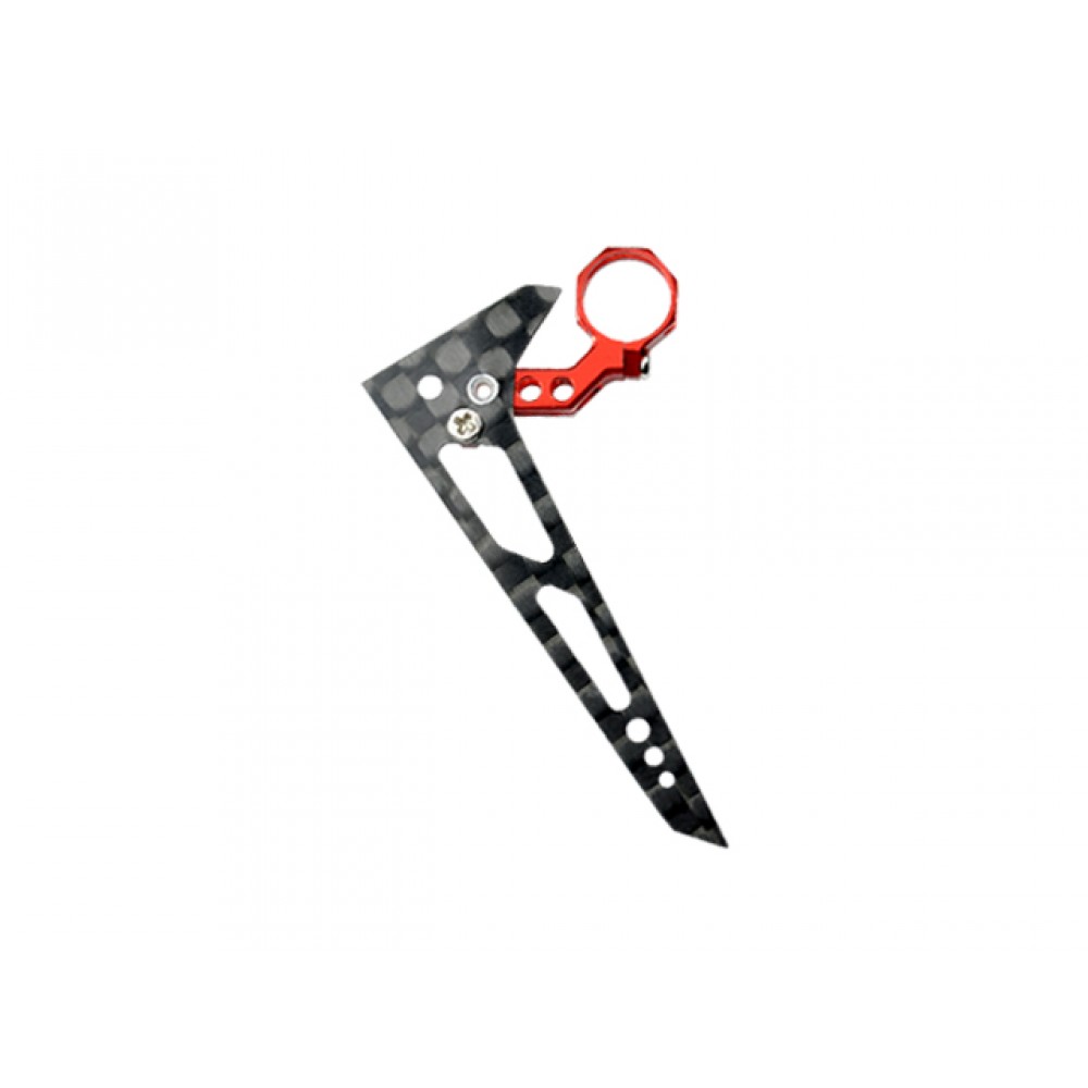 Tail Motor Mount w/ Vertical Fin set (RED) - BLADE MCPS Tail Motor Mount w/ Vertical Fin set (RED) - BLADE MCPS