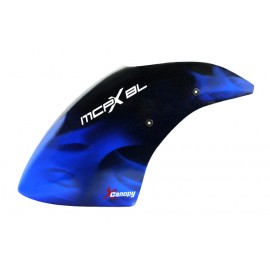 XCanopy Airbrush Fiberglass Blue Smoke Canopy - BLADE MCPXBL