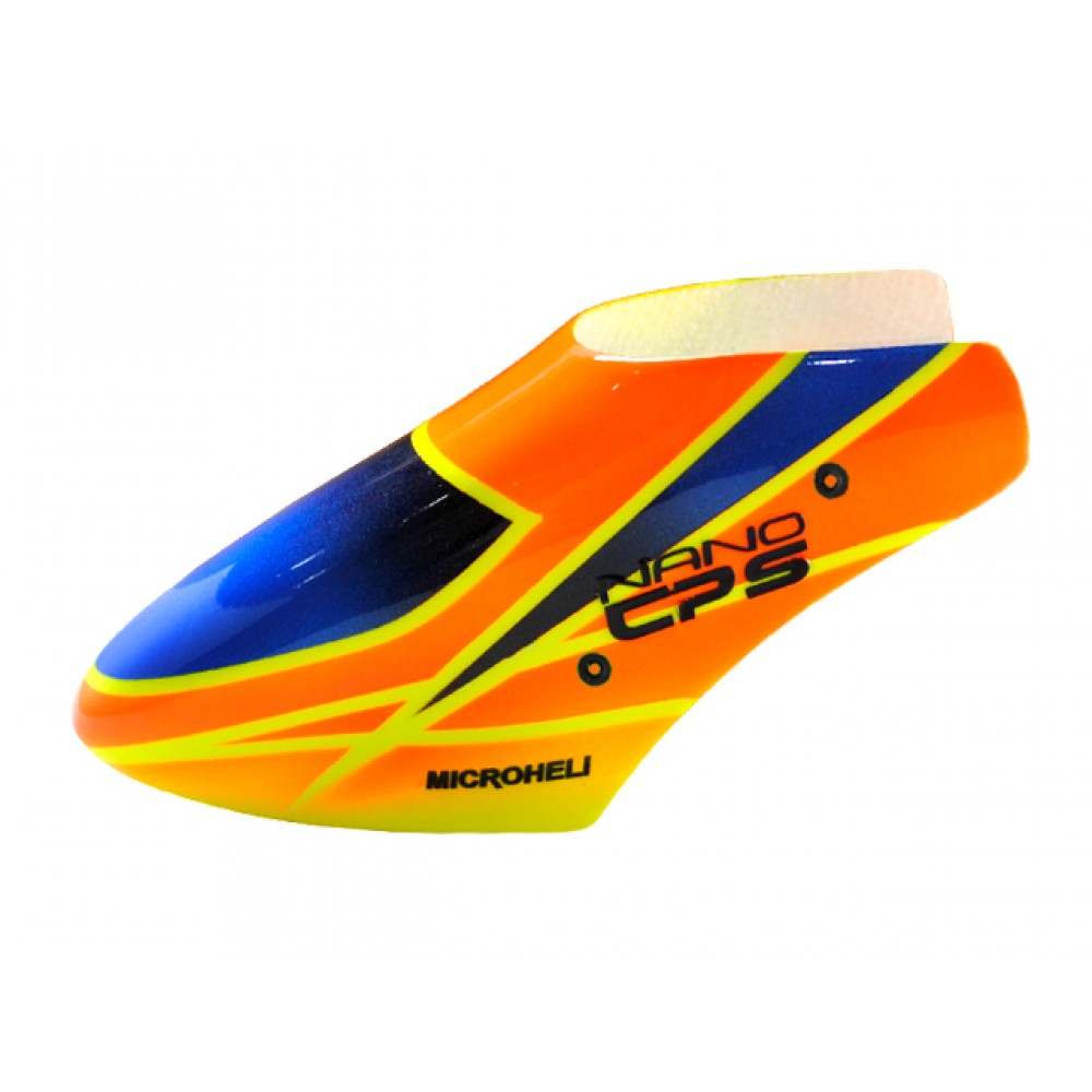 Airbrush Fiberglass Orange Poison Canopy - BLADE NANO CPS