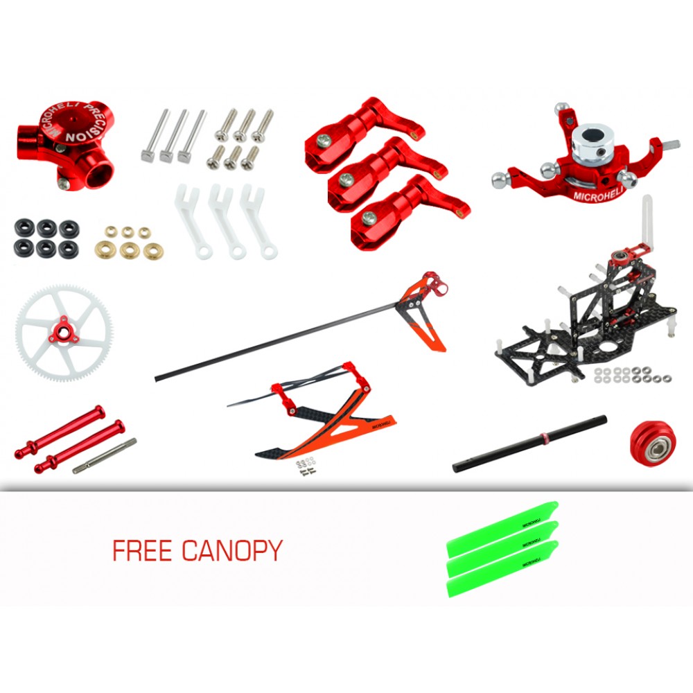 CNC Triple Blades Performance Package (RED) - BLADE 120 S / S2 CNC Triple Blades Performance Package (RED) - BLADE 120 S / S2