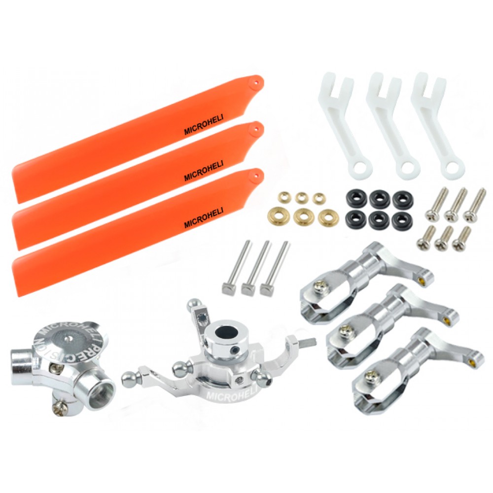 CNC AL/Plastic Triple Orange Blade Conversion set - BLADE 120S/ S2 CNC AL/Plastic Triple Orange Blade Conversion set - BLADE 120S/ S2