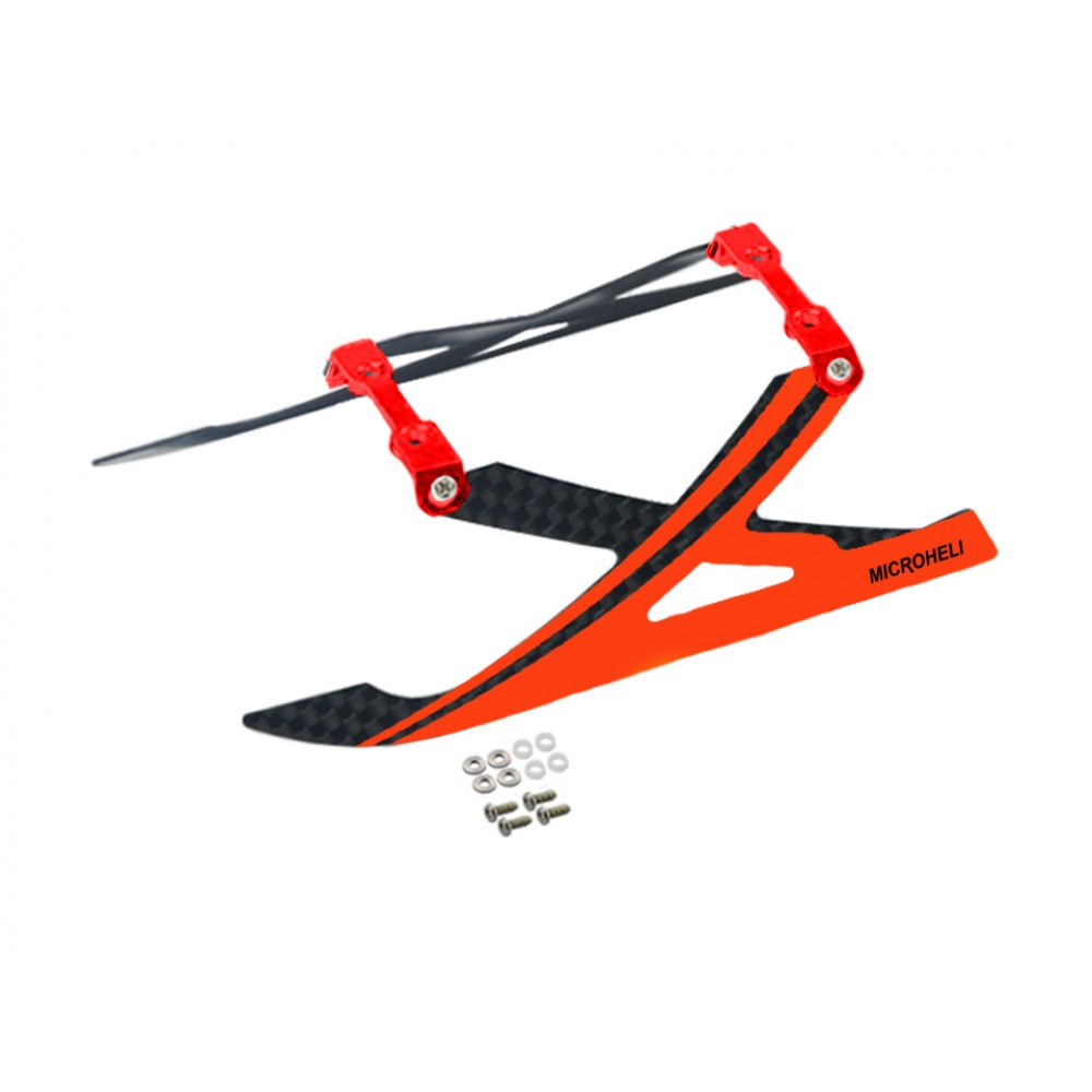 Aluminum/Carbon Fiber Landing Gear "X" Style (RD) - BLADE 120 S / S2 Aluminum/Carbon Fiber Landing Gear "X" Style (RD) - BLADE 120 S / S2