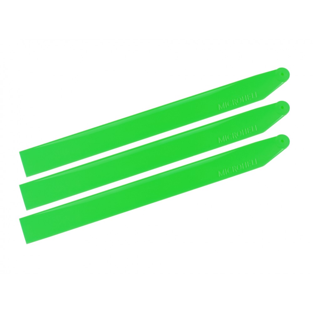 Plastic Triple Main Blade 125mm (GREEN) (For MH Triple Blade Conversion Set) - BLADE 130 X Plastic Triple Main Blade 125mm (GREEN) (For MH Triple Blade Conversion Set) - BLADE 130 X