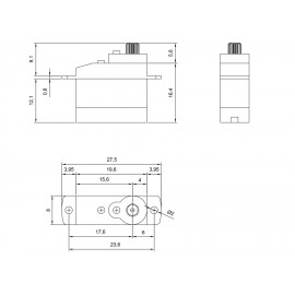 2 Digital Ultra-Micro Precision Servos and 1 Reversed Servo set 2 Digital Ultra-Micro Precision Servos and 1 Reversed Servo set
