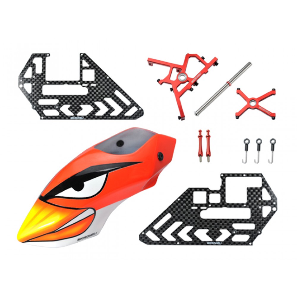Short Head w/ Reorder Servos/Canopy Set (RED)(for MICROHELI frame BLADE 130 S) Short Head w/ Reorder Servos/Canopy Set (RED)(for MICROHELI frame BLADE 130 S)