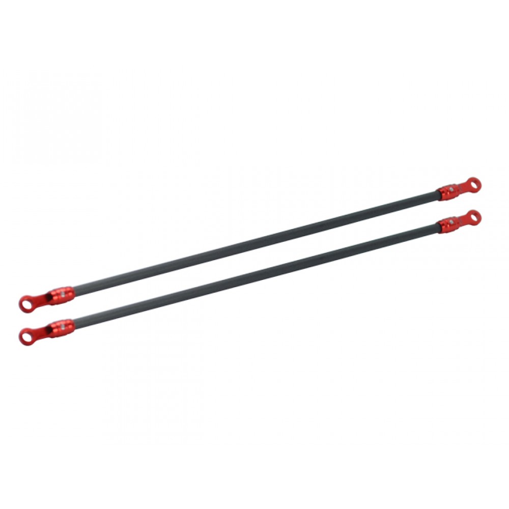 Aluminum/Carbon Tail Boom Support set (RED) (for MH Tail Boom Support Mount set series) 