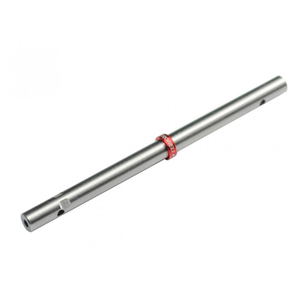 Precision CNC Solid Titanium Main Shaft w/ Collar set (RED) - BLADE 130 S Precision CNC Solid Titanium Main Shaft w/ Collar set (RED) - BLADE 130 S