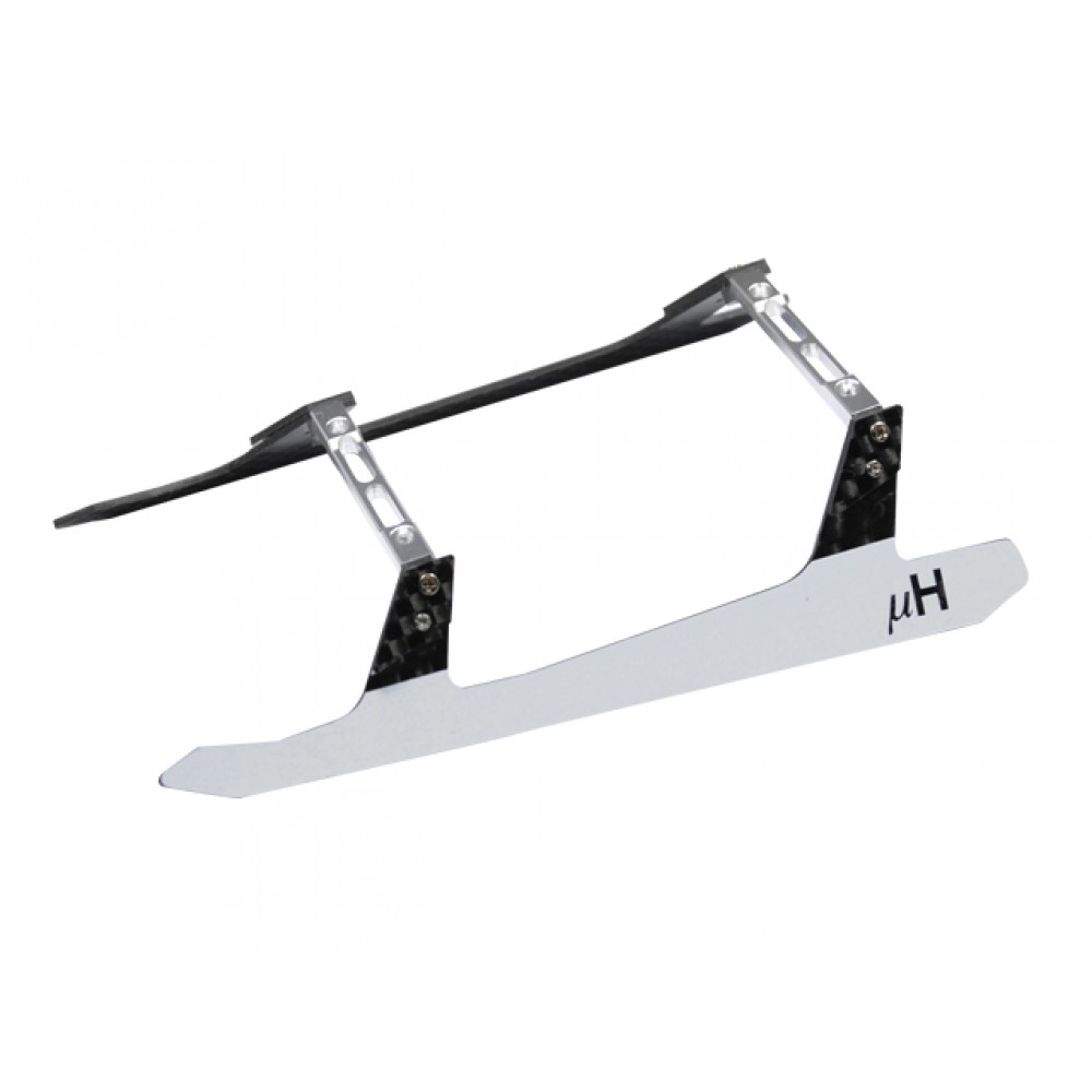 Low Profile Carbon Fiber Landing Gear "U" Style (WHITE) - BLADE 130 S