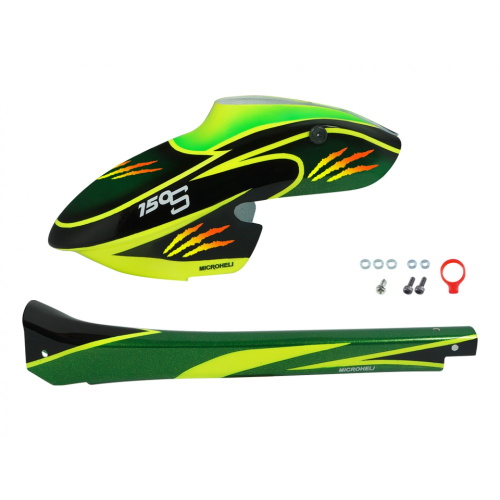 Airbrush Fiberglass Green Scratch Fuselage - BLADE 150 S / Smart Airbrush Fiberglass Green Scratch Fuselage - BLADE 150 S / Smart