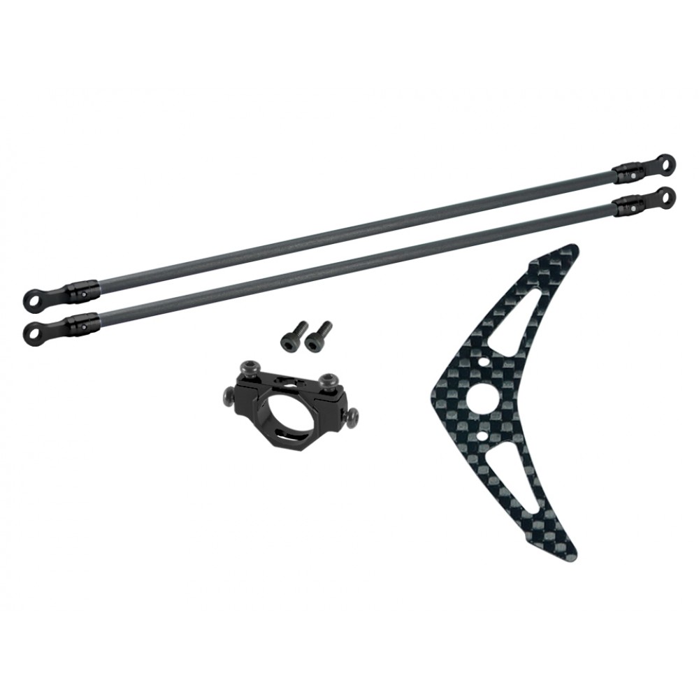 Aluminum/Carbon Fiber Tail Boom Support set (BLACK) - BLADE 150 S / Smart Aluminum/Carbon Fiber Tail Boom Support set (BLACK) - BLADE 150 S / Smart