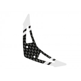 Carbon Fiber Horizontal Fin "F" Style (WT)(for MH Tail Boom Support Mount series)