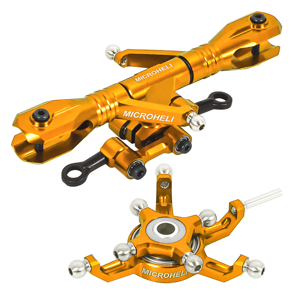 Precision CNC Aluminum Flybarless Head System (GOLD) - BLADE 230S / V2 / Smart 