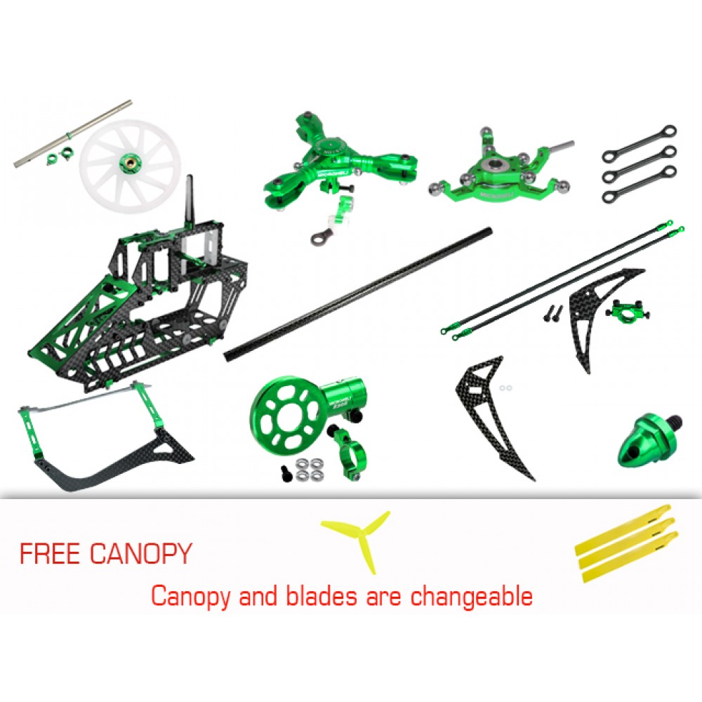 CNC Triple Blades Performance Package (GREEN) - BLADE 230S / V2 / Smart CNC Triple Blades Performance Package (GREEN) - BLADE 230S / V2 / Smart