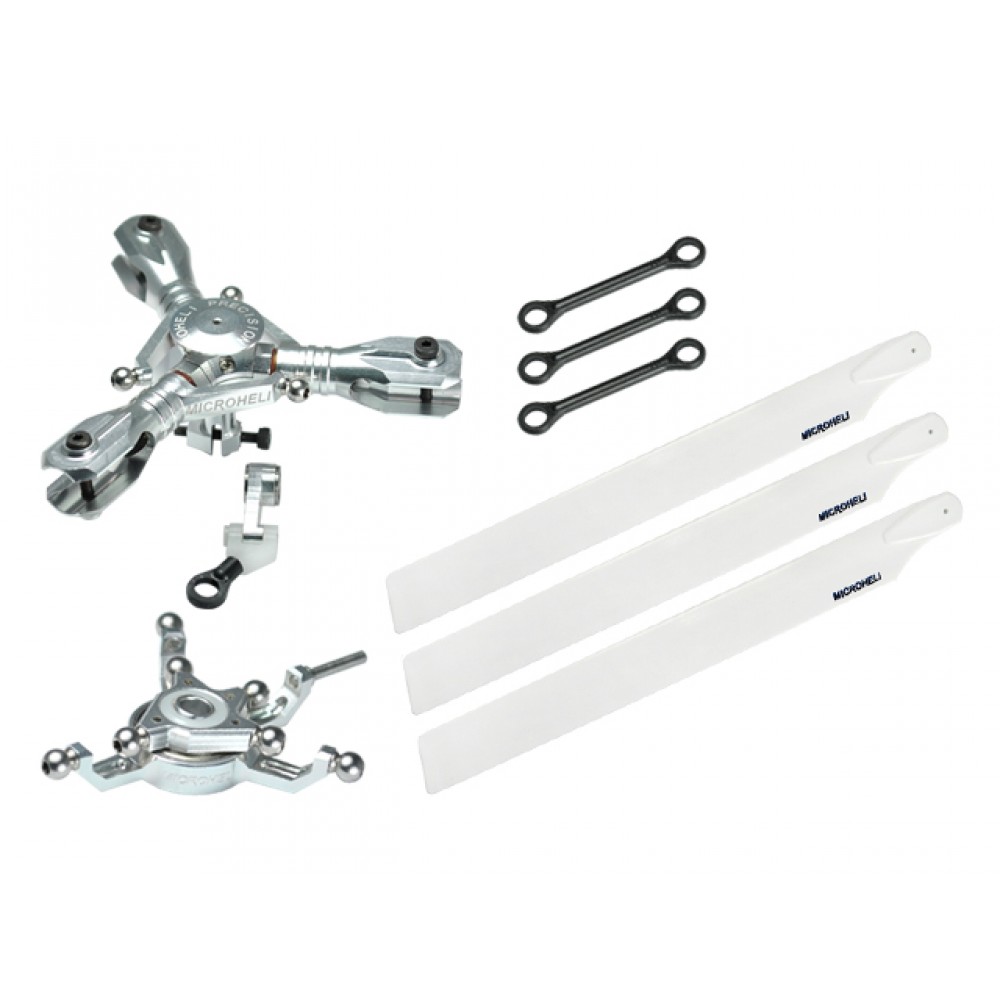 CNC Triple White Plastic Blades Conversion set - BLADE 230S / V2 / Smart CNC Triple White Plastic Blades Conversion set - BLADE 230S / V2 / Smart