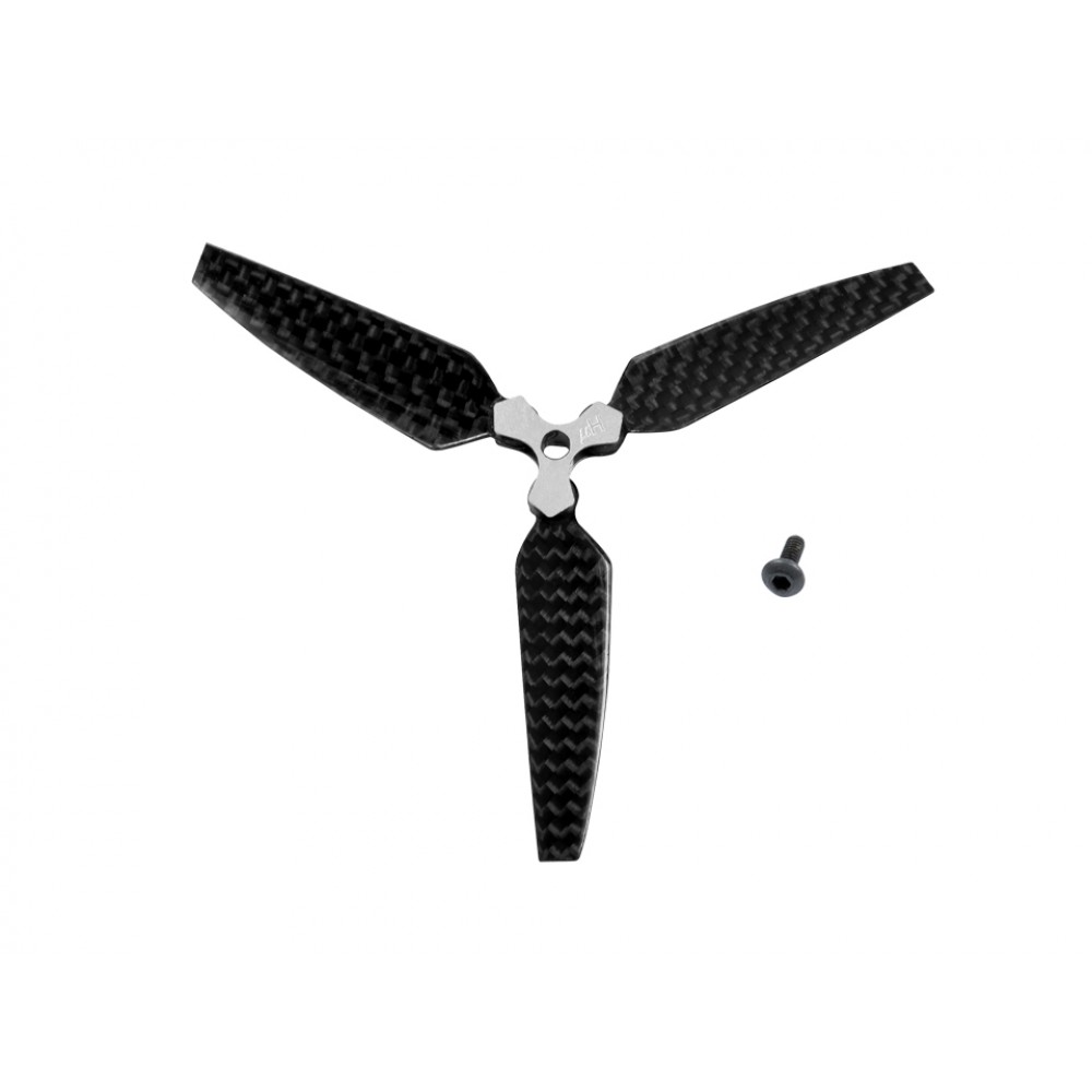 Carbon Fiber Folding 3 Blade Propeller 90mm Tail Blade Carbon Fiber Folding 3 Blade Propeller 90mm Tail Blade