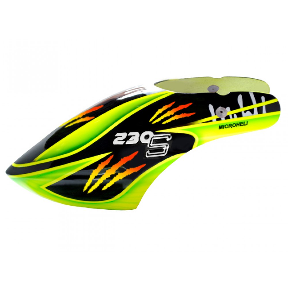 Airbrush Fiberglass Green Scratch Canopy - BLADE 230S / V2 / Smart Airbrush Fiberglass Green Scratch Canopy - BLADE 230S / V2 / Smart