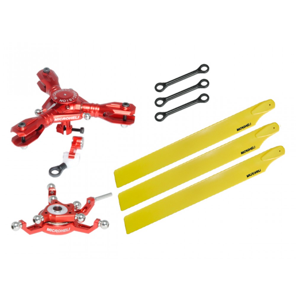 CNC Triple Yellow Plastic Blades Conversion set (RED) - BLADE 230S / V2 / Smart CNC Triple Yellow Plastic Blades Conversion set (RED) - BLADE 230S / V2 / Smart