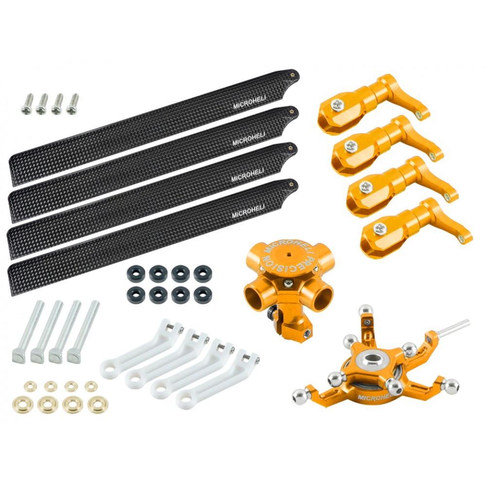 CNC Quad Carbon Fiber Blades Conversion set (GOLD) - BLADE 230S / V2 / Smart CNC Quad Carbon Fiber Blades Conversion set (GOLD) - BLADE 230S / V2 / Smart