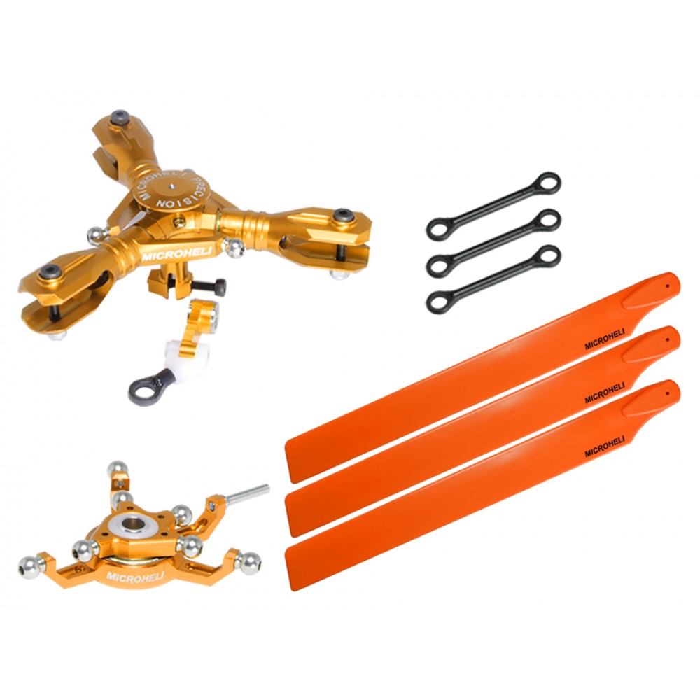 CNC Triple Orange Plastic Blades Conversion set (GOLD) - BLADE 230S / V2 / Smart CNC Triple Orange Plastic Blades Conversion set (GOLD) - BLADE 230S / V2 / Smart