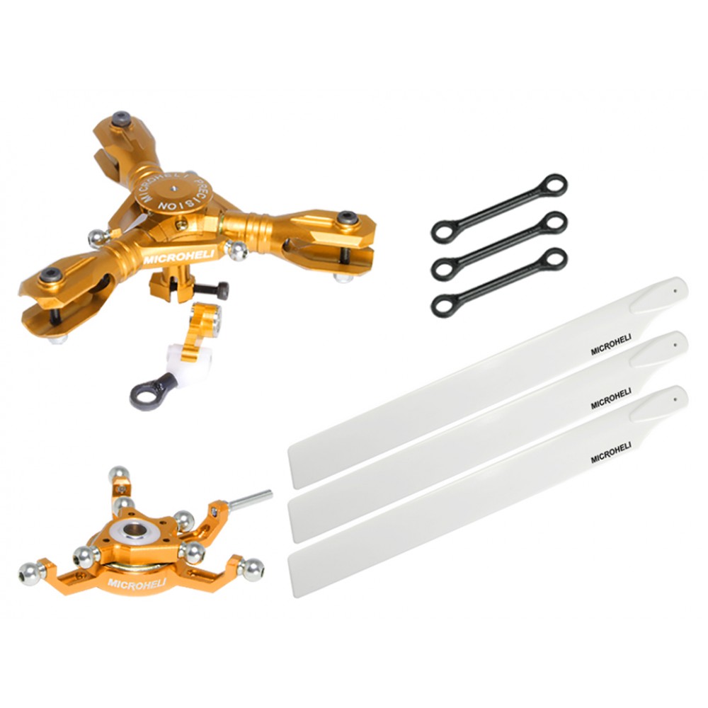 CNC Triple White Plastic Blades Conversion set (GOLD) - BLADE 230S / V2 / Smart CNC Triple White Plastic Blades Conversion set (GOLD) - BLADE 230S / V2 / Smart
