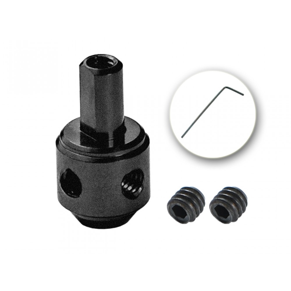 Aluminum Tail Motor Hub (BLACK) - BLADE 130S / 150S / 200S / 250CFX / 230S / V2 / Smart / REVOLUTION 235 CP