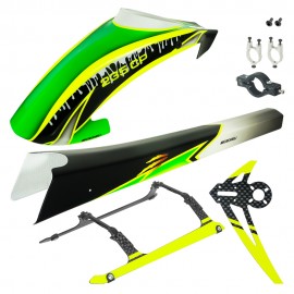 Airbrush Fiberglass Green Scratch Fuselage Combo- BLADE REVOLUTION 235 CP