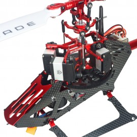 Aluminum/Carbon Fiber Main Frame (RED) - BLADE REVOLUTION 235 CP