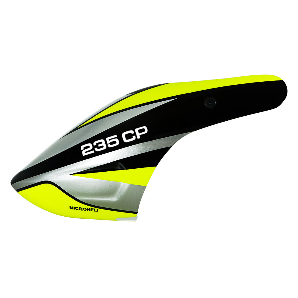 Airbrush Fiberglass Silver Knight Canopy - BLADE REVOLUTION 235 CP