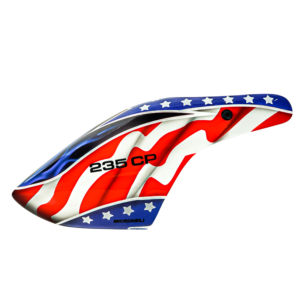 Airbrush Fiberglass USA Flag Canopy - BLADE REVOLUTION 235 CP Airbrush Fiberglass USA Flag Canopy - BLADE REVOLUTION 235 CP