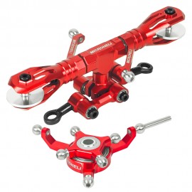 Precision CNC Aluminum Flybarless Head System (RED) - BLADE REVOLUTION 235 CP