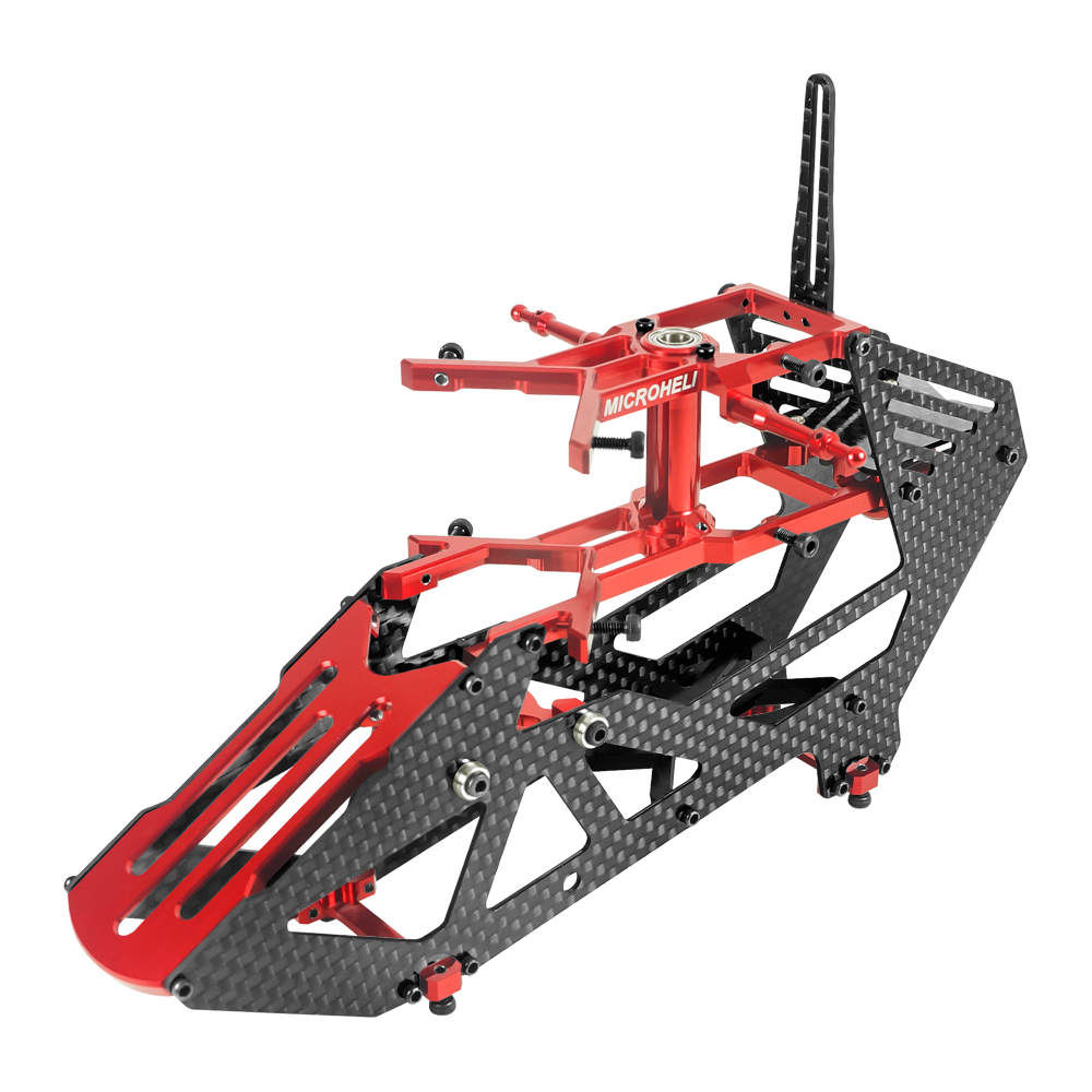Aluminum/Carbon Fiber Main Frame (RED) - BLADE REVOLUTION 235 CP
