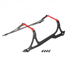Aluminum/Carbon Fiber Landing Gear "A" Style (RED) - BLADE REVOLUTION 235 CP