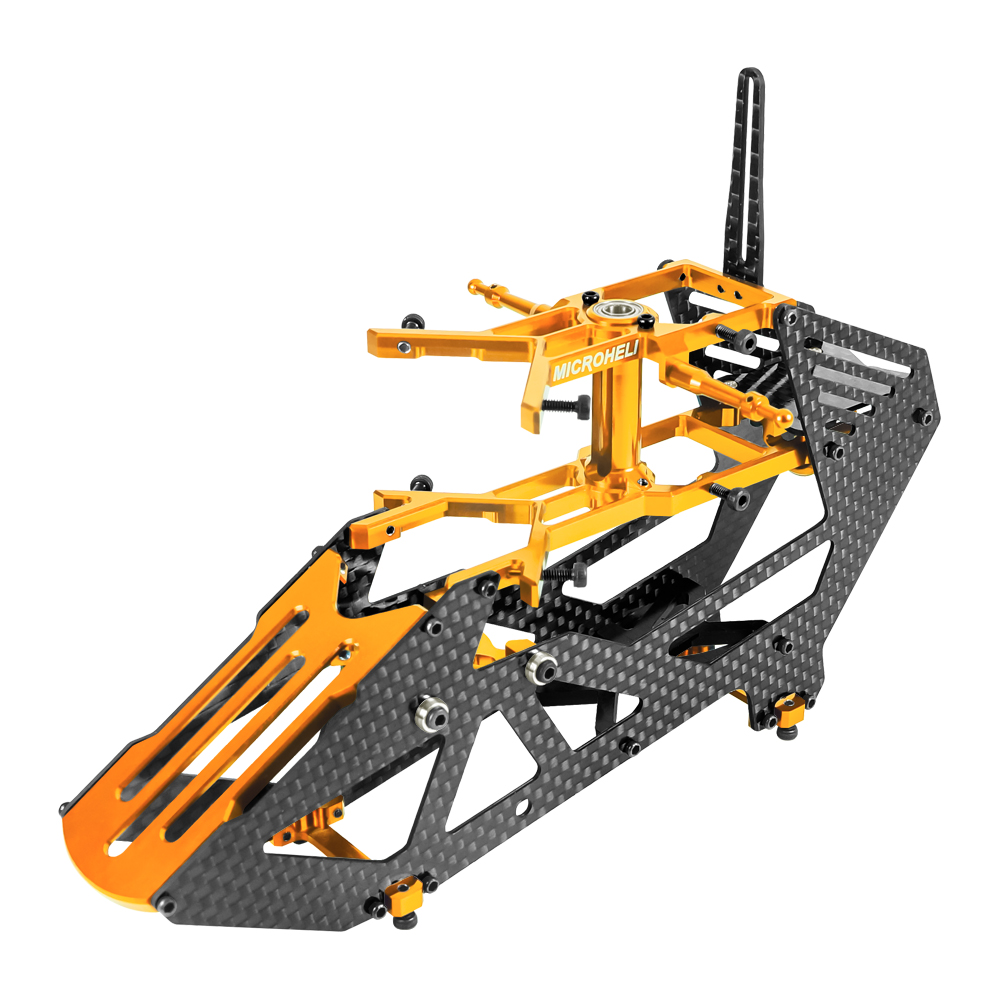 Aluminum/Carbon Fiber Main Frame (GOLD) - BLADE REVOLUTION 235 CP
