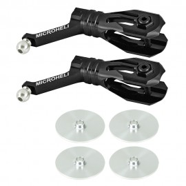 Aluminum Main Blade Grip w/ Thrust Bearing (BLACK) - BLADE REVOLUTION 235 CP