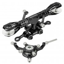 Precision CNC Aluminum Flybarless Head System (BLACK) - BLADE REVOLUTION 235 CP