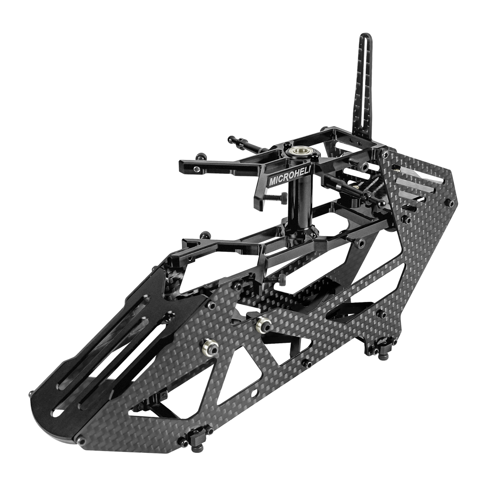 Aluminum/Carbon Fiber Main Frame (BLACK) - BLADE REVOLUTION 235 CP