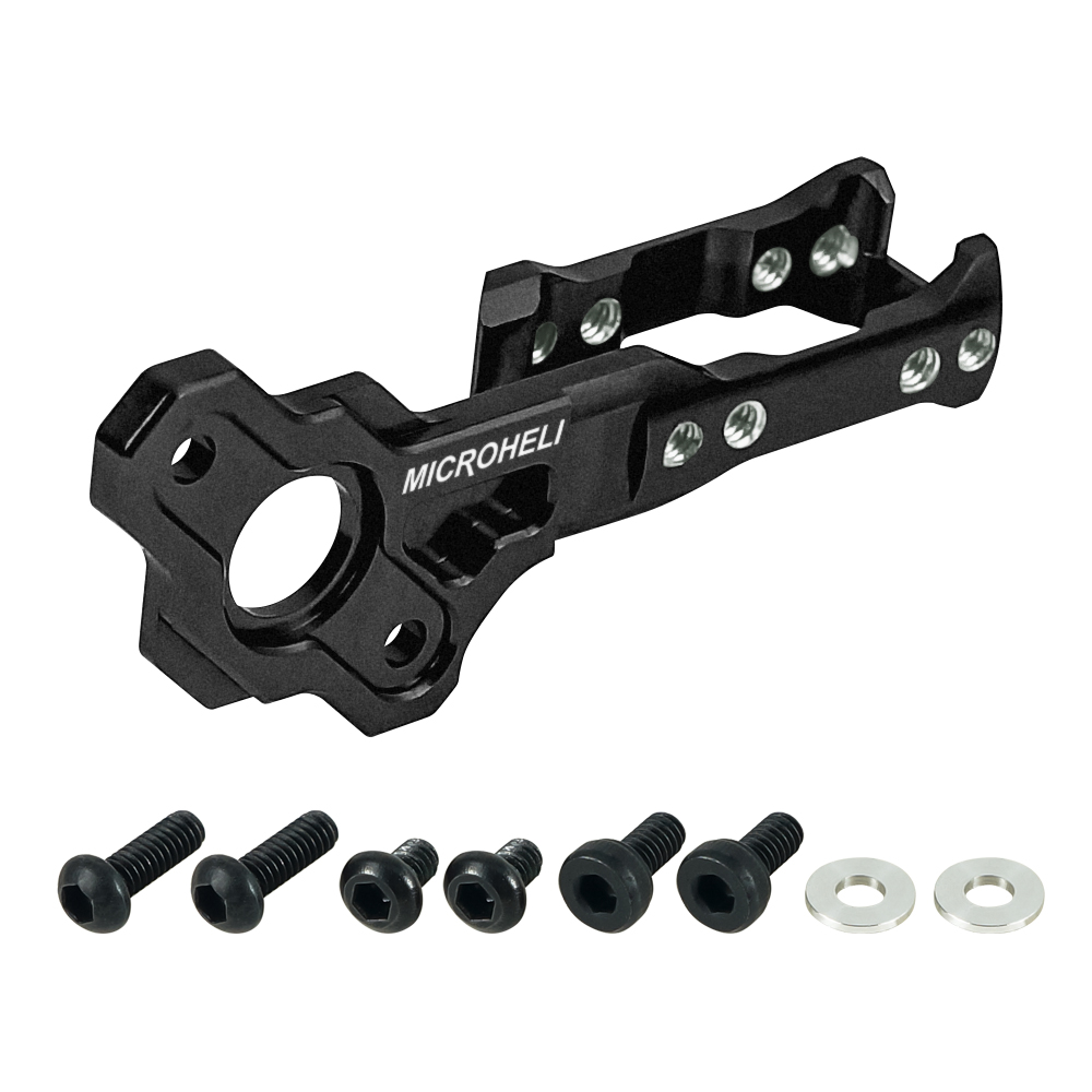 CNC Aluminum Tail Motor Mount (BLACK) - BLADE REVOLUTION 235 CP