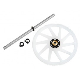Titanium Main Shaft/CNC Delrin Main Gear/Auto-Rotation Hub set (BLACK) - BLADE 230S / V2 / Smart / REVOLUTION 235 CP