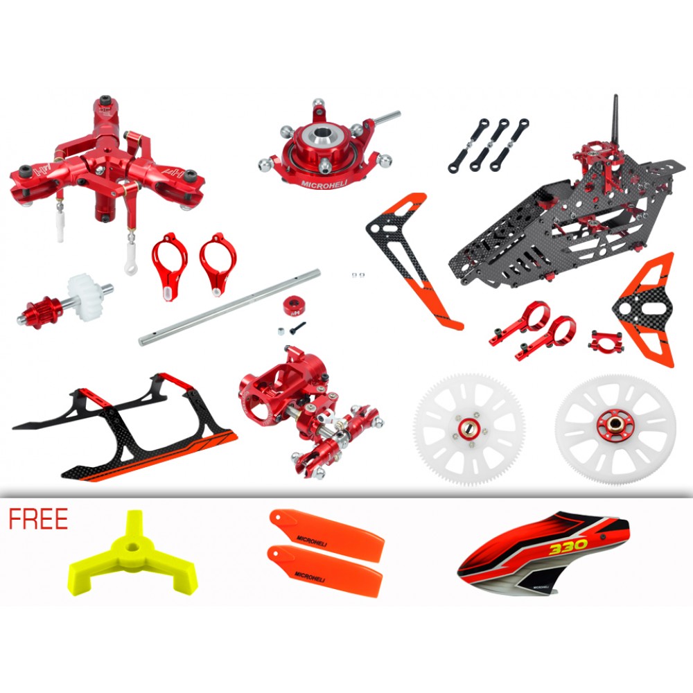 CNC Triple Blades Performance Package (RED) - BLADE 330 S CNC Triple Blades Performance Package (RED) - BLADE 330 S