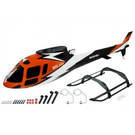 Airbrush Fiberglass AS350 Scale w/ Landing Gear - BLADE 450X / 330X / 330S