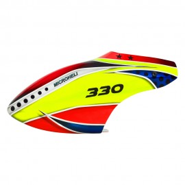 Airbrush Fiberglass Yellow Eyes Canopy - BLADE 330X / 330S